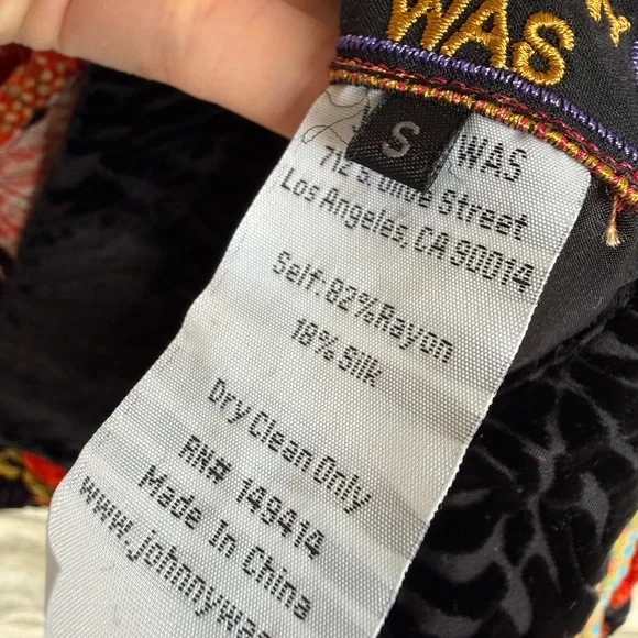 JOHNNY WAS MERHAWI KIMONO Small $598 Amazing !!!! Oversized - Picture 6 of 8